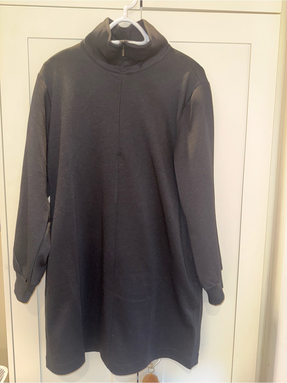 Athleta Women’s Black Quarter-Zip Sweater